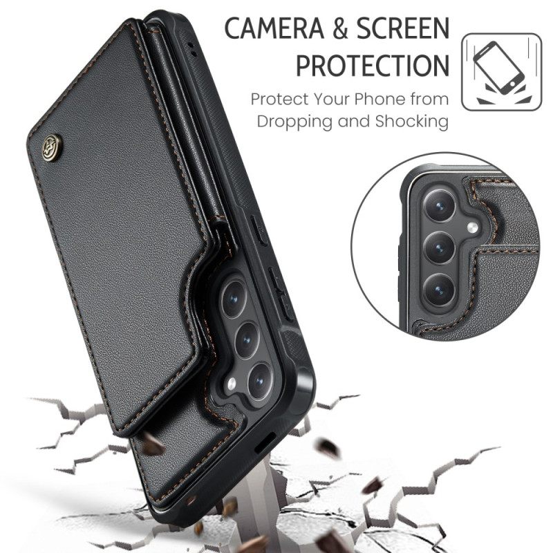 Cover Hoesje Samsung Galaxy S25 Fe Telefoonhoesje Portemonnee Met Rfid-vergrendeling