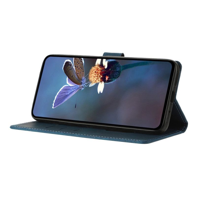 Flip Case Leren Samsung Galaxy S25 Fe Driehoekig Patroon