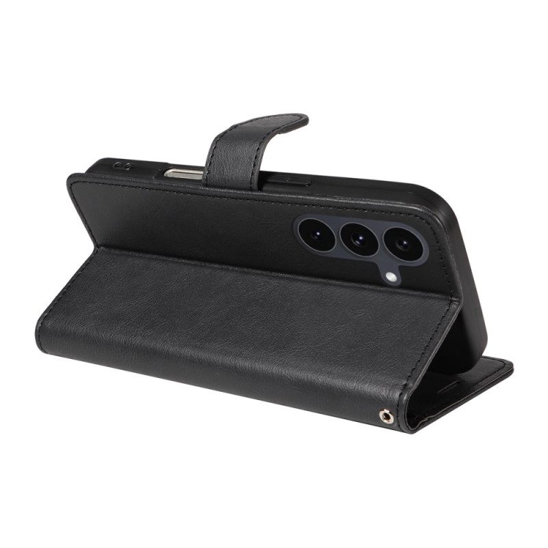 Flip Case Leren Samsung Galaxy S25 Fe Effen