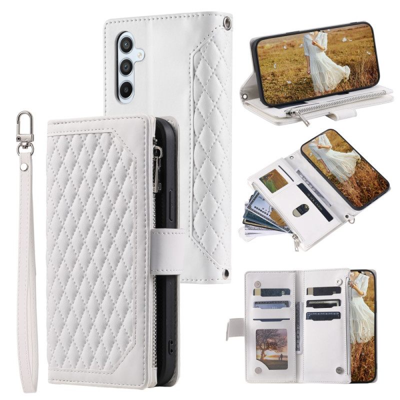 Flip Case Leren Samsung Galaxy S25 Fe Gewatteerd