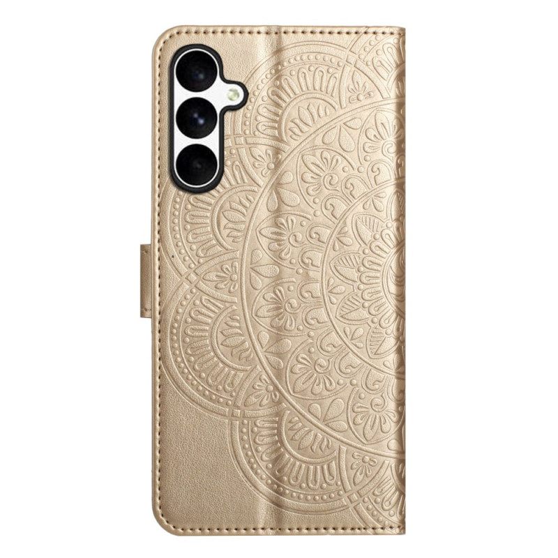 Flip Case Leren Samsung Galaxy S25 Fe Mandala-print
