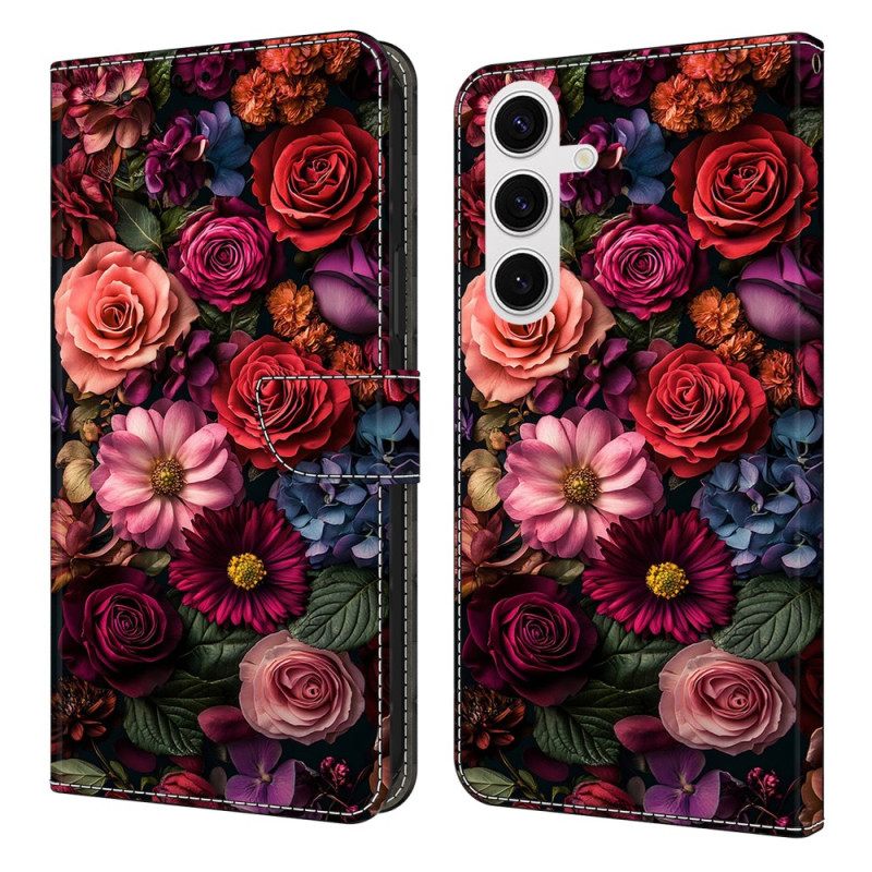 Folio-hoesje Samsung Galaxy S25 Fe Bloemen