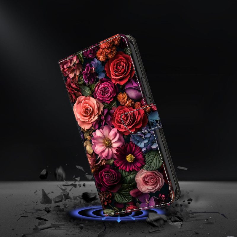 Folio-hoesje Samsung Galaxy S25 Fe Bloemen