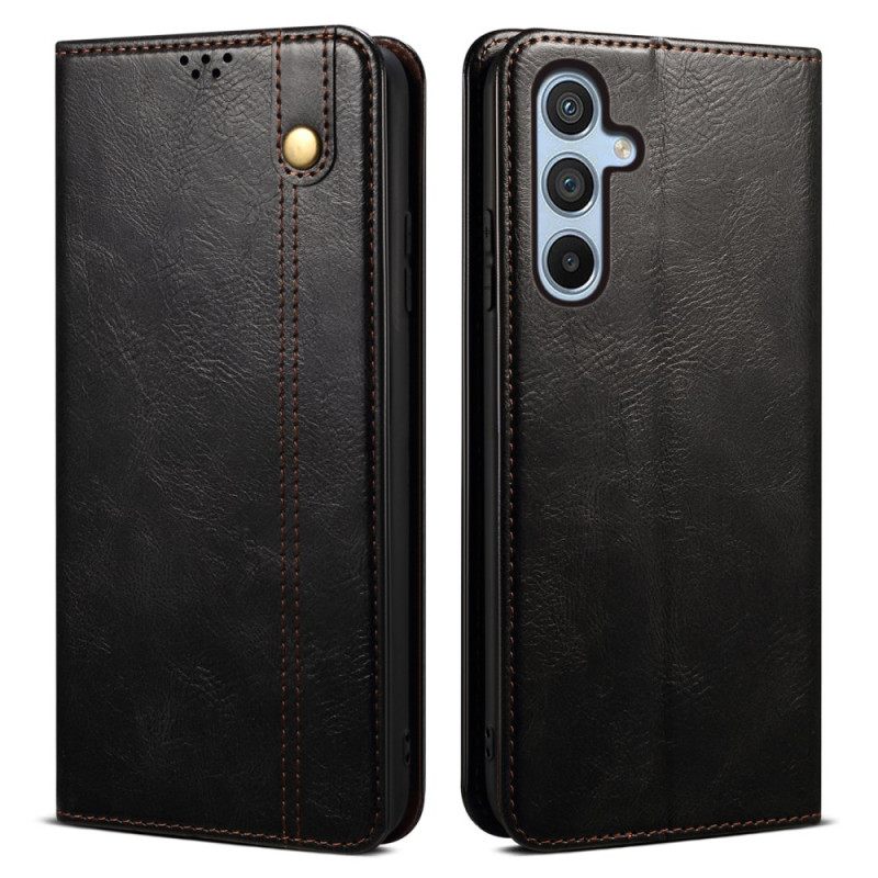 Folio-hoesje Samsung Galaxy S25 Fe Gewaxt Kunstleer