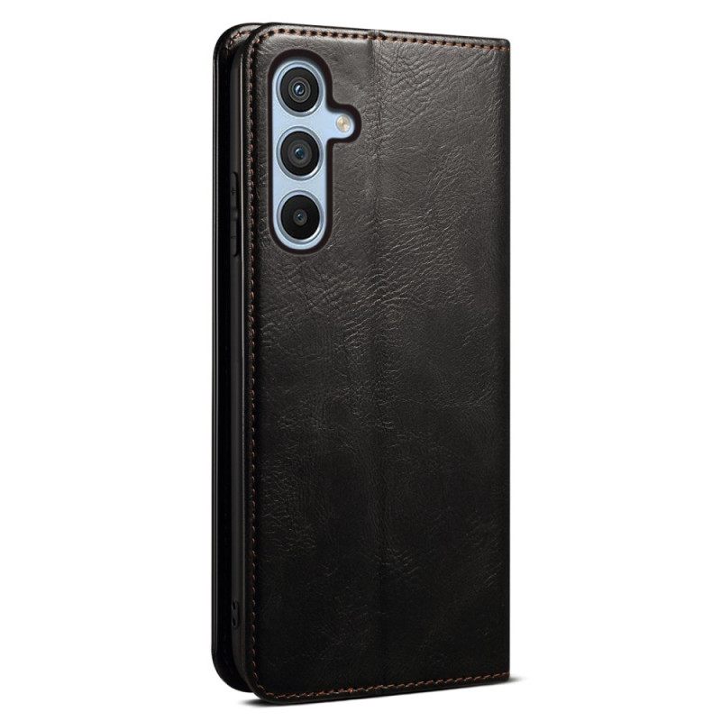 Folio-hoesje Samsung Galaxy S25 Fe Gewaxt Kunstleer