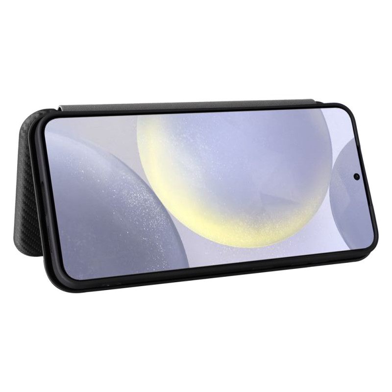 Folio-hoesje Samsung Galaxy S25 Fe Koolstofvezel