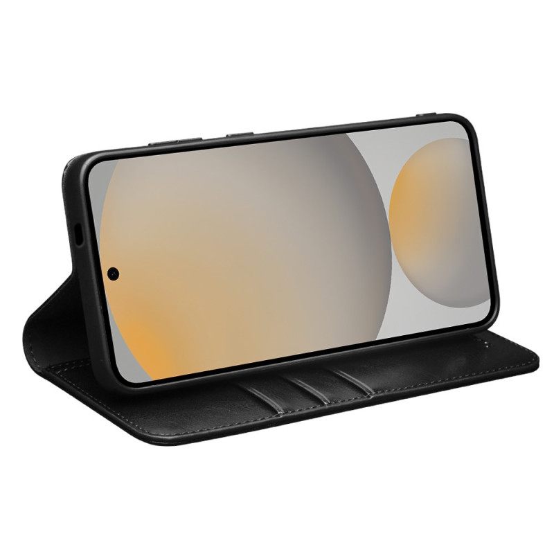 Folio-hoesje Samsung Galaxy S25 Fe Qialino Leer Bescherming Hoesje