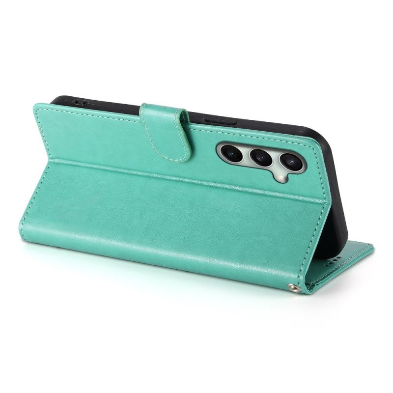 Folio-hoesje Samsung Galaxy S25 Fe Telefoonhoesje Bloemenprint