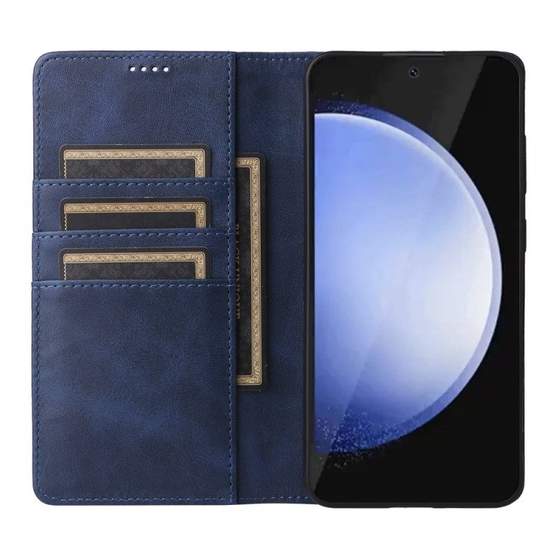 Folio-hoesje Samsung Galaxy S25 Fe Telefoonhoesje Leerlook