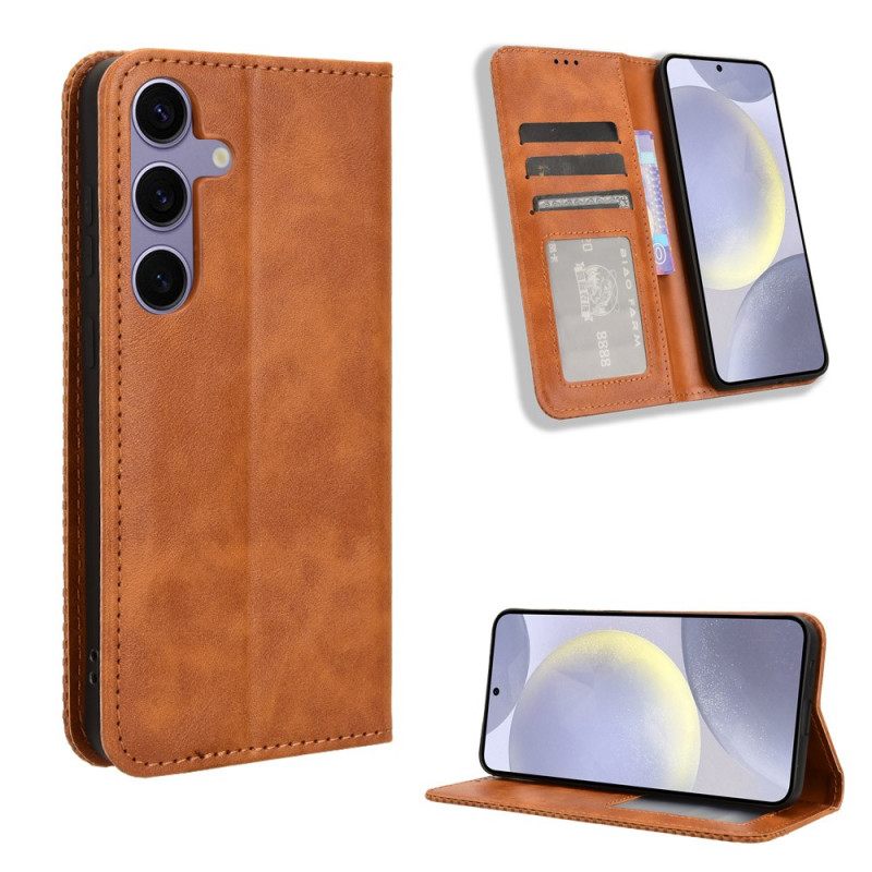 Folio-hoesje Voor Samsung Galaxy S25 Fe Vintage Rand