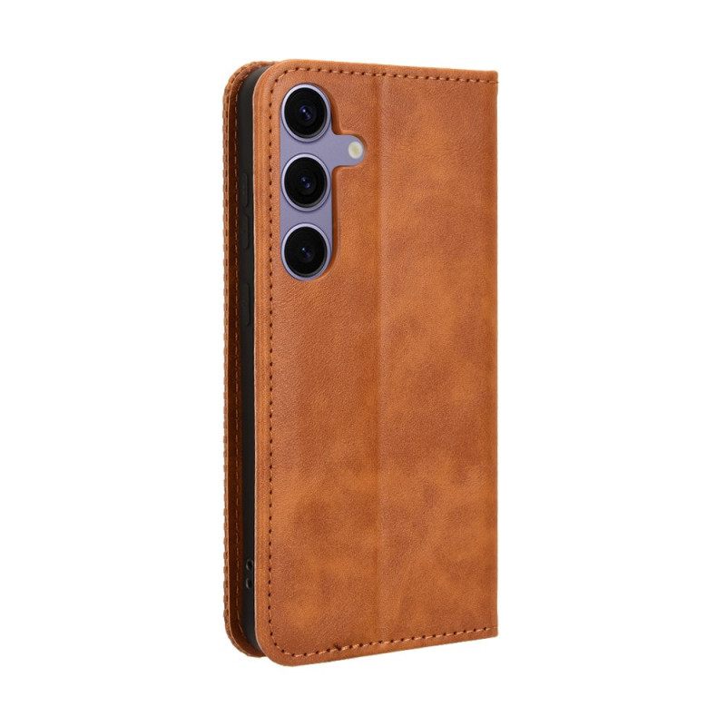 Folio-hoesje Voor Samsung Galaxy S25 Fe Vintage Rand