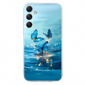 Hoesje Samsung Galaxy S25 Fe Blauwe Vlinders