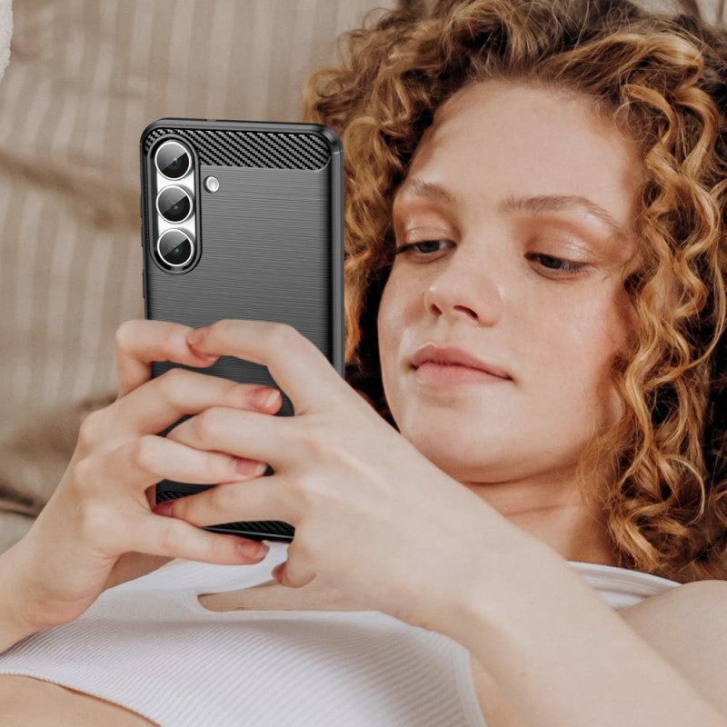 Hoesje Samsung Galaxy S25 Fe Geborsteld Koolstofvezel