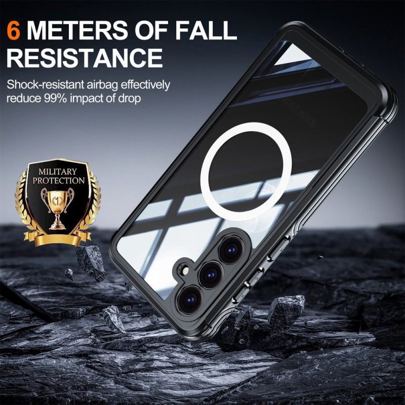 Hoesje Samsung Galaxy S25 Fe Magnetisch Met Schermbeschermer Bescherming Hoesje