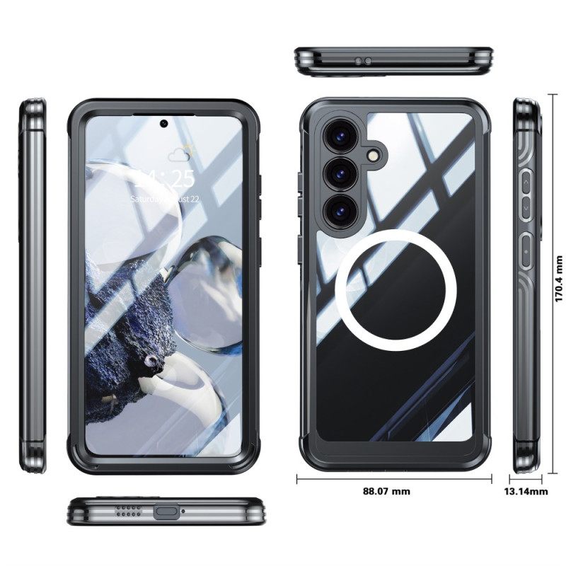 Hoesje Samsung Galaxy S25 Fe Magnetisch Met Schermbeschermer Bescherming Hoesje