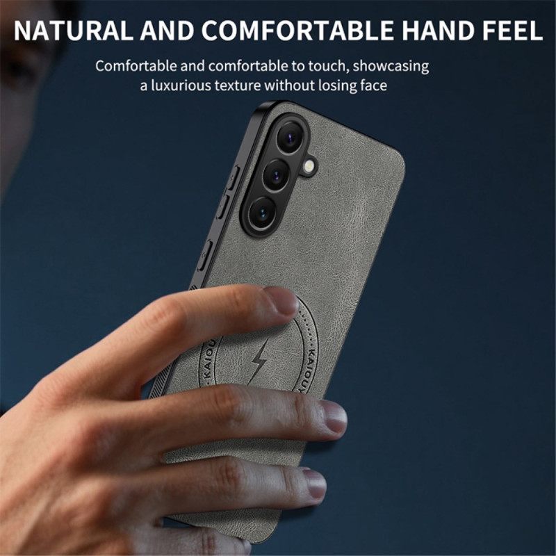 Hoesje Samsung Galaxy S25 Fe Magsafe Met Nappaleer-effect