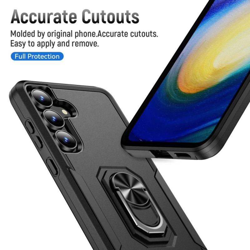 Hoesje Samsung Galaxy S25 Fe Ringhouder Met Metaaleffect