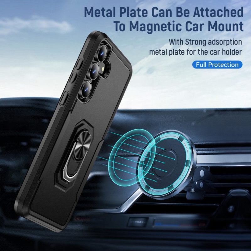 Hoesje Samsung Galaxy S25 Fe Ringhouder Met Metaaleffect