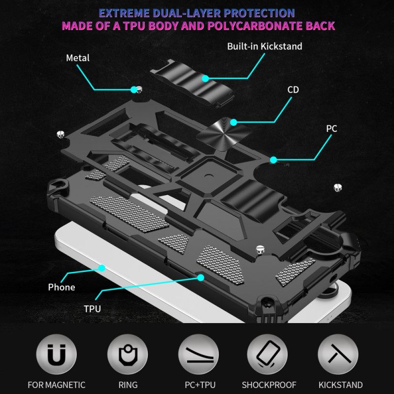 Hoesje Samsung Galaxy S25 Fe Schokbestendige Bescherming Met Ingebouwde Standaard
