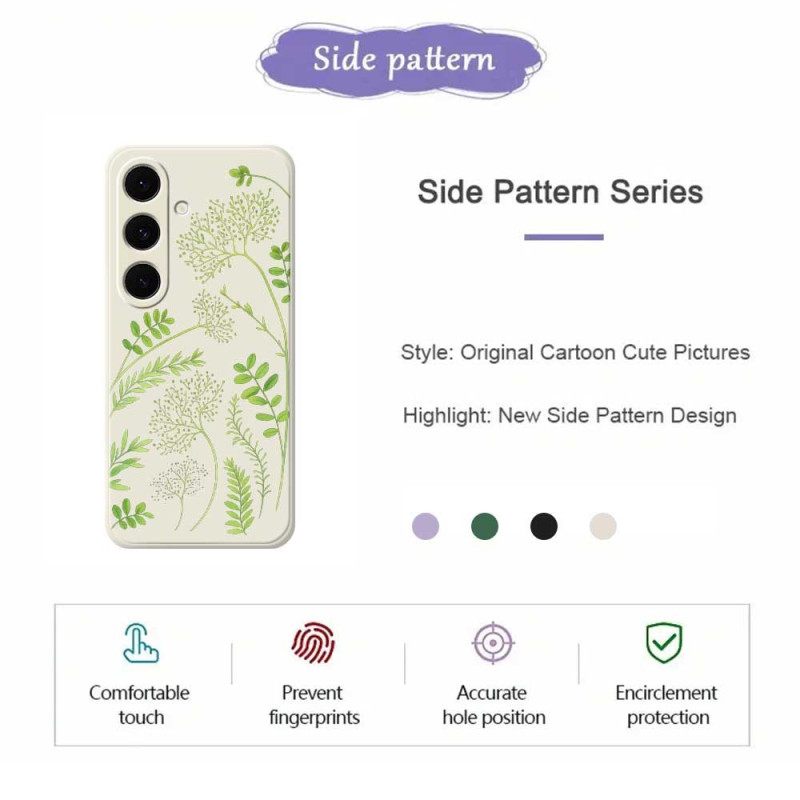 Hoesje Samsung Galaxy S25 Fe Siliconen Met Bladeren