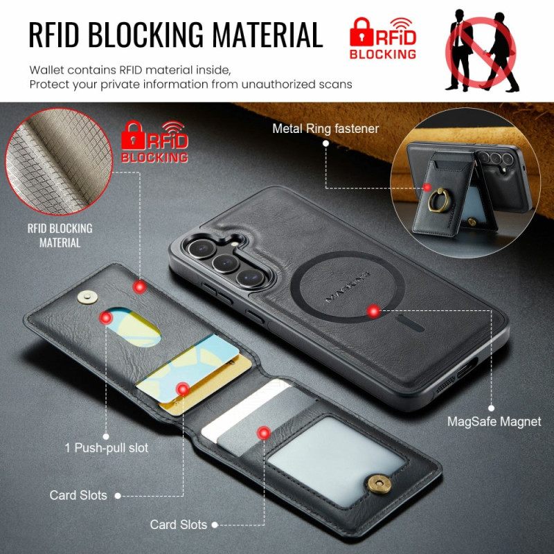 Hoesje Voor Samsung Galaxy S25 Fe Afneembare Magnetische Kaarthouder