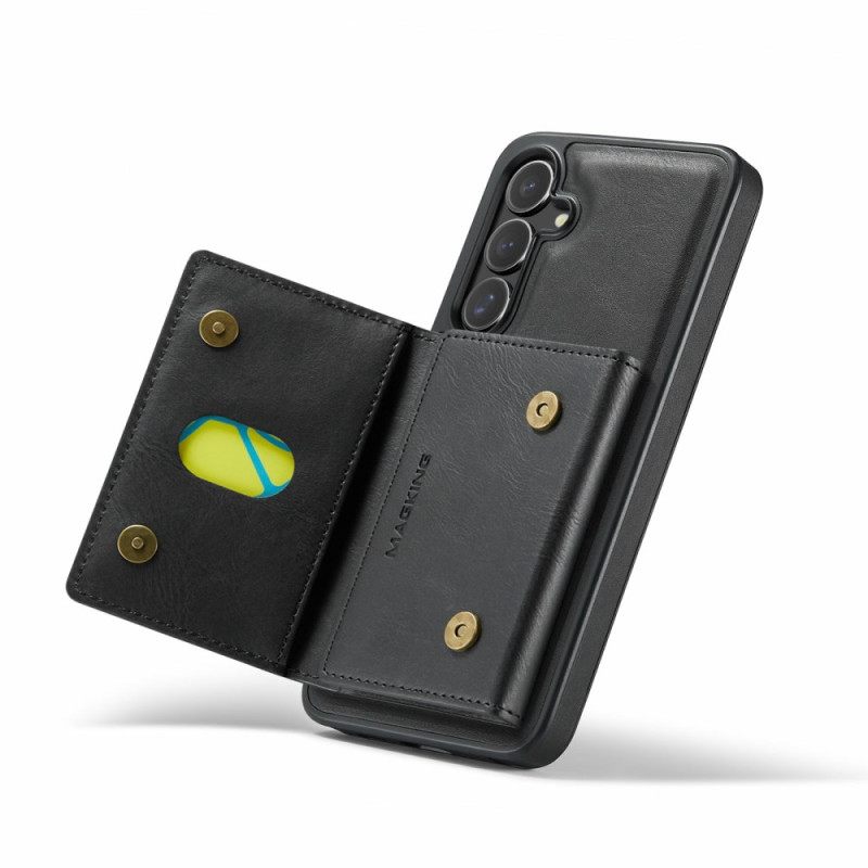 Hoesje Voor Samsung Galaxy S25 Fe Magsafe Compatibel Magking Afneembare Portemonnee