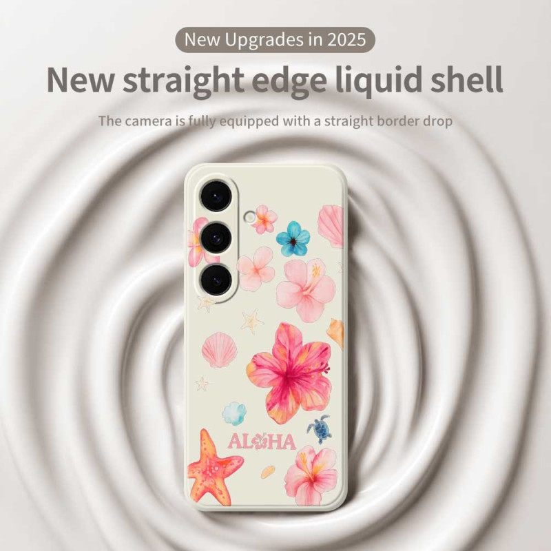 Hoesje Voor Samsung Galaxy S25 Fe Siliconen Met Bloemenprint