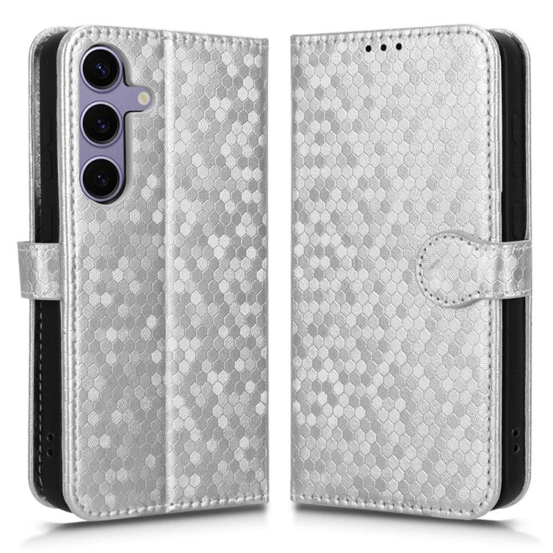 Leren Hoesje Samsung Galaxy S25 Fe Glanzend Bescherming Hoesje