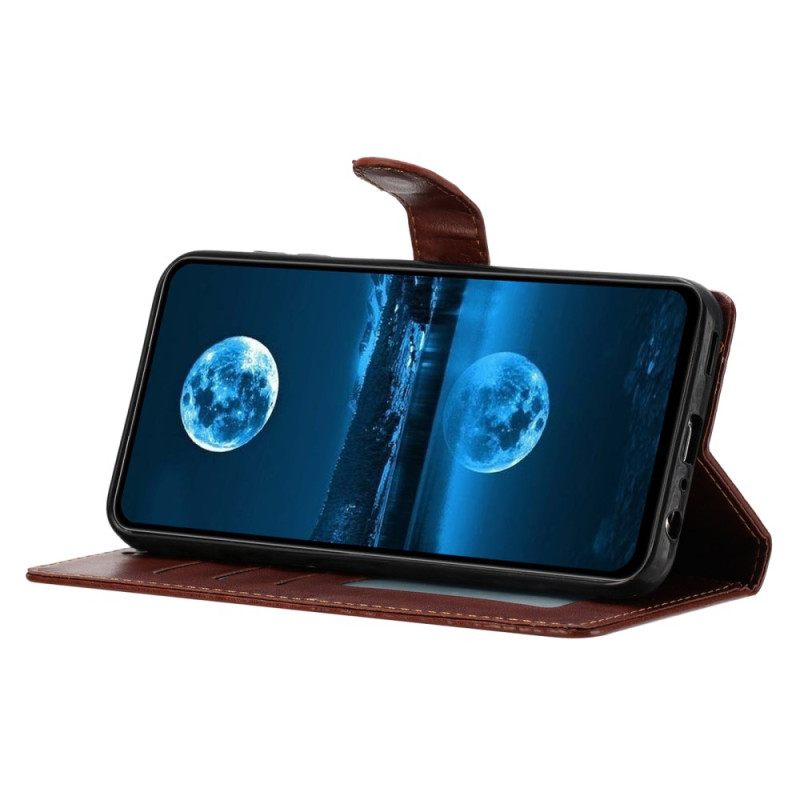 Leren Hoesje Samsung Galaxy S25 Fe Kunstleer Bescherming Hoesje