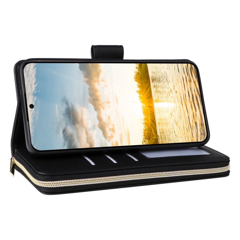 Leren Hoesje Samsung Galaxy S25 Fe Kunstleer Met Bandje