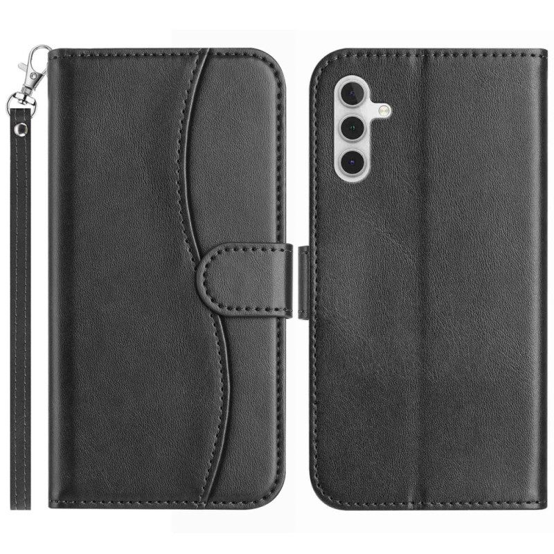 Leren Hoesje Samsung Galaxy S25 Fe S-design Band Bescherming Hoesje