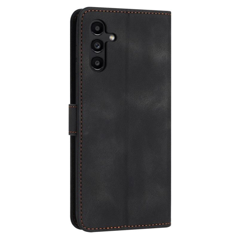 Leren Hoesje Samsung Galaxy S25 Fe Suède-effect Bescherming Hoesje