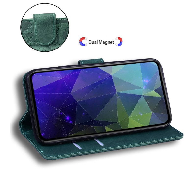 Leren Hoesje Samsung Galaxy S25 Fe Tijgerprint