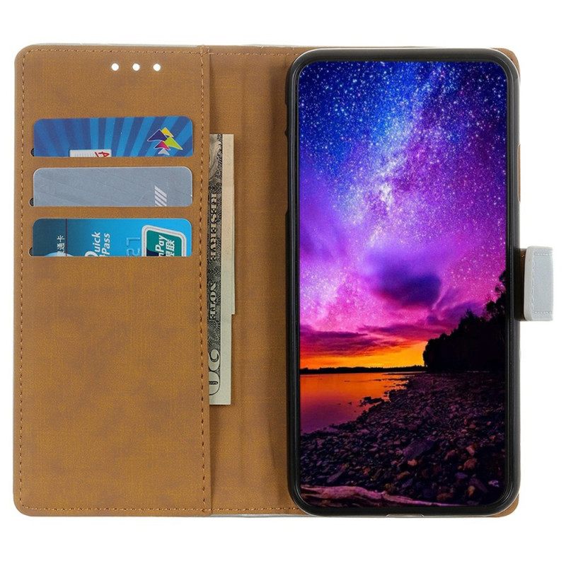 Leren Hoesje Voor Samsung Galaxy S25 Fe Effen