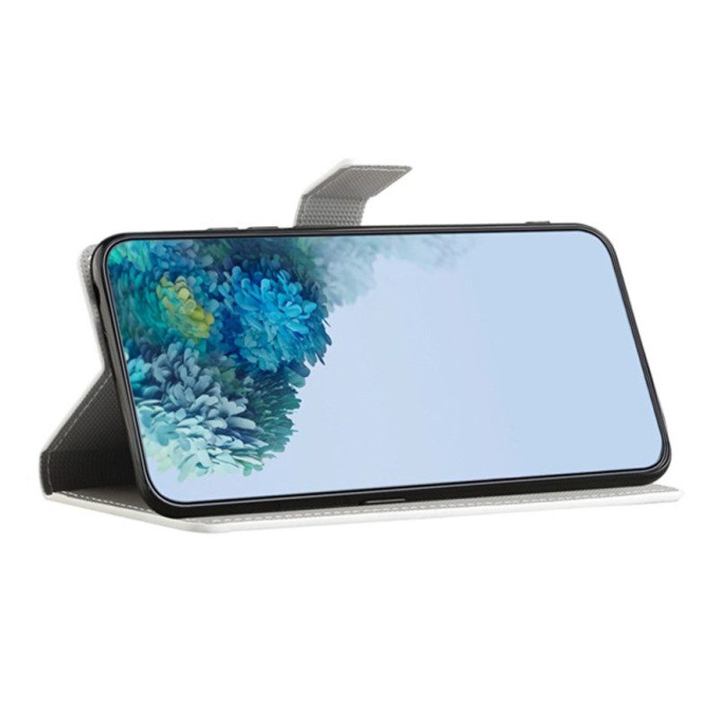 Leren Hoesje Voor Samsung Galaxy S25 Fe Slapende Uil