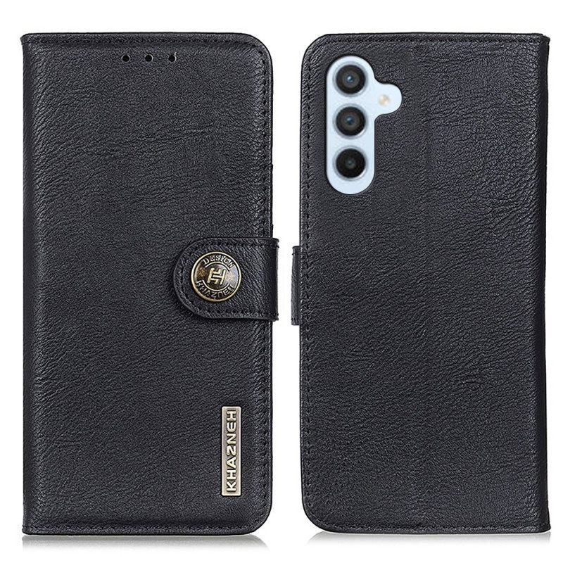 Leren Hoesje Voor Samsung Galaxy S25 Fe Vintage Khazneh