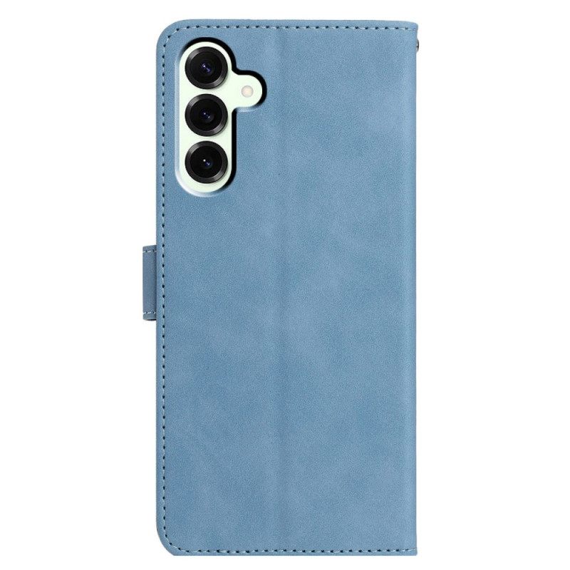 Leren Hoesje Voor Samsung Galaxy S25 Fe Vlinderprint