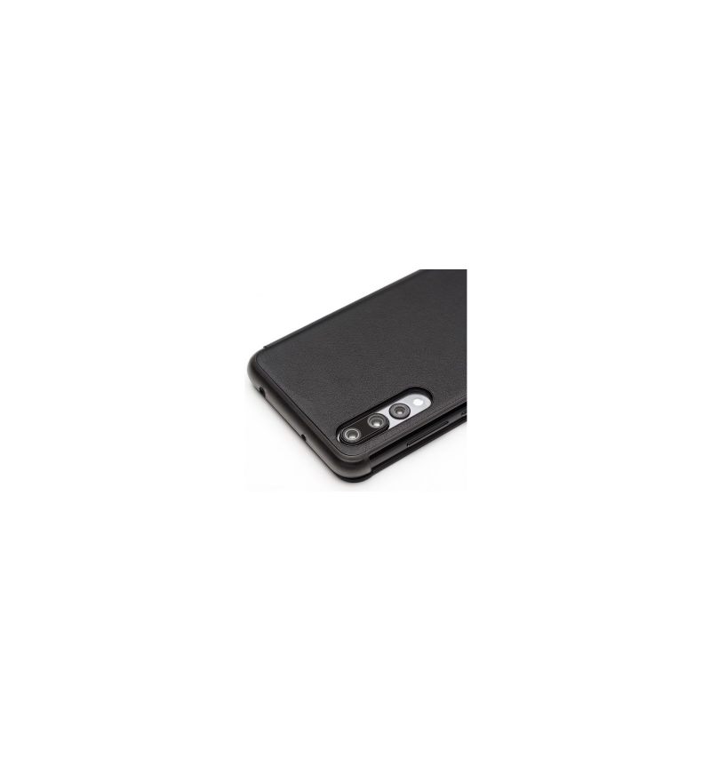 Flip Case voor Huawei P20 Pro Leer Met Venster - Zwart