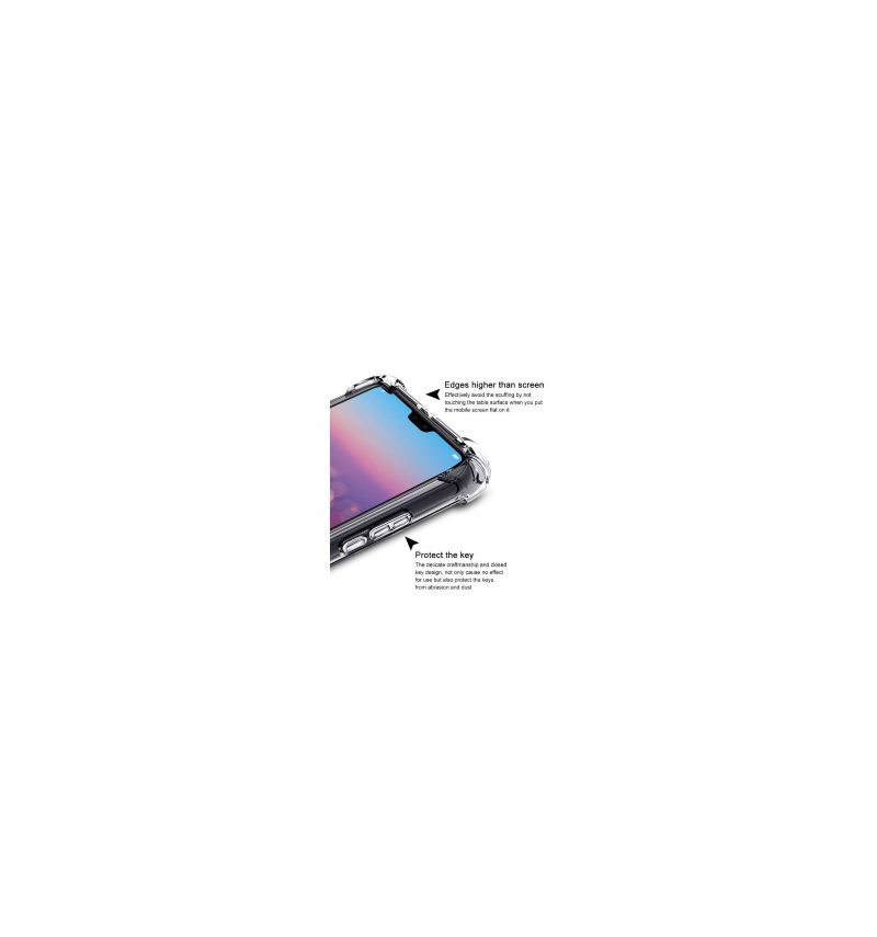 Hoesje voor Huawei P20 Pro Bescherming Hoesje + Screenprotector - Doorzichtig