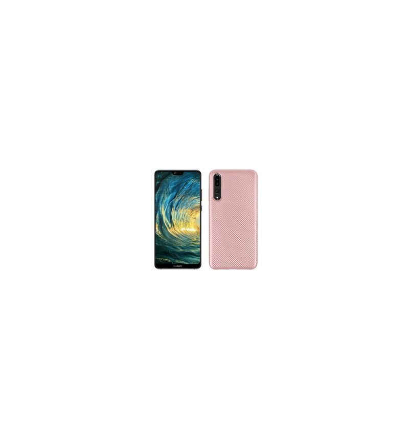Hoesje voor Huawei P20 Pro Koolstofvezelcoating