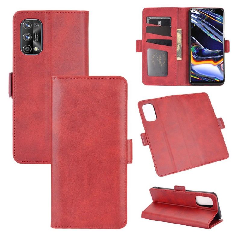 Cover voor Realme 7 Pro Portemonnee Leren Mat Kunstleer Cover