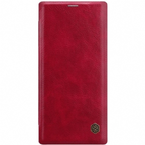 Folio-hoesje voor Samsung Galaxy Note 10 Anti-fall Nillkin Qin Kunstleer