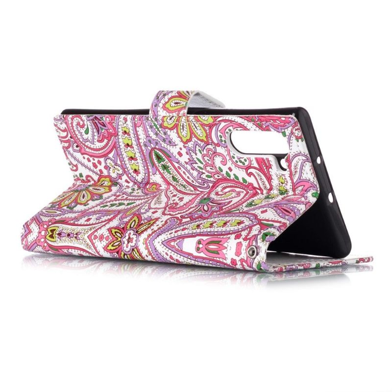 Folio-hoesje voor Samsung Galaxy Note 10 Paisley-bloem