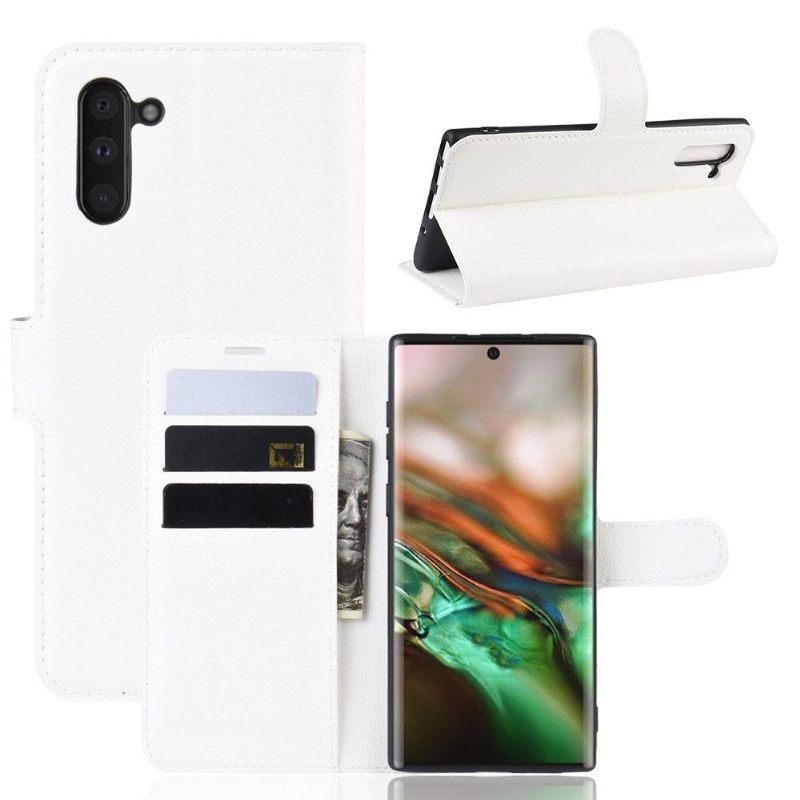 Folio-hoesje voor Samsung Galaxy Note 10 Portemonnee Leerstijl