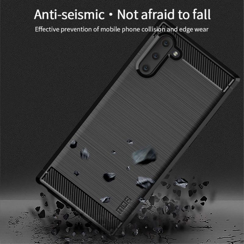 Hoesje voor Samsung Galaxy Note 10 Geborsteld Effect Mofi