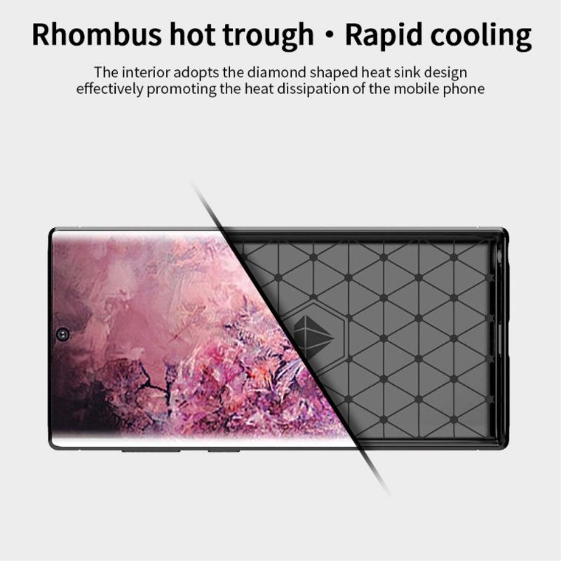 Hoesje voor Samsung Galaxy Note 10 Geborsteld Effect Mofi