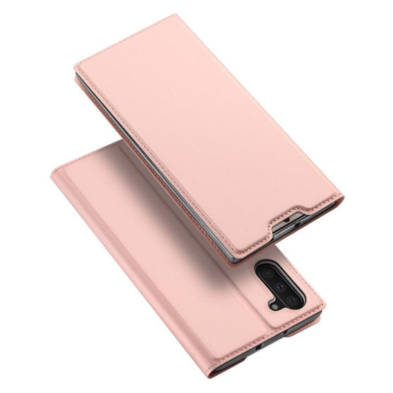 Leren Hoesje voor Samsung Galaxy Note 10 Satijnen Coating