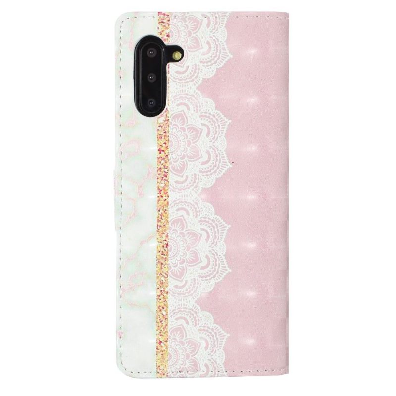 Leren Hoesje voor Samsung Galaxy Note 10 Vrouwelijke Kant