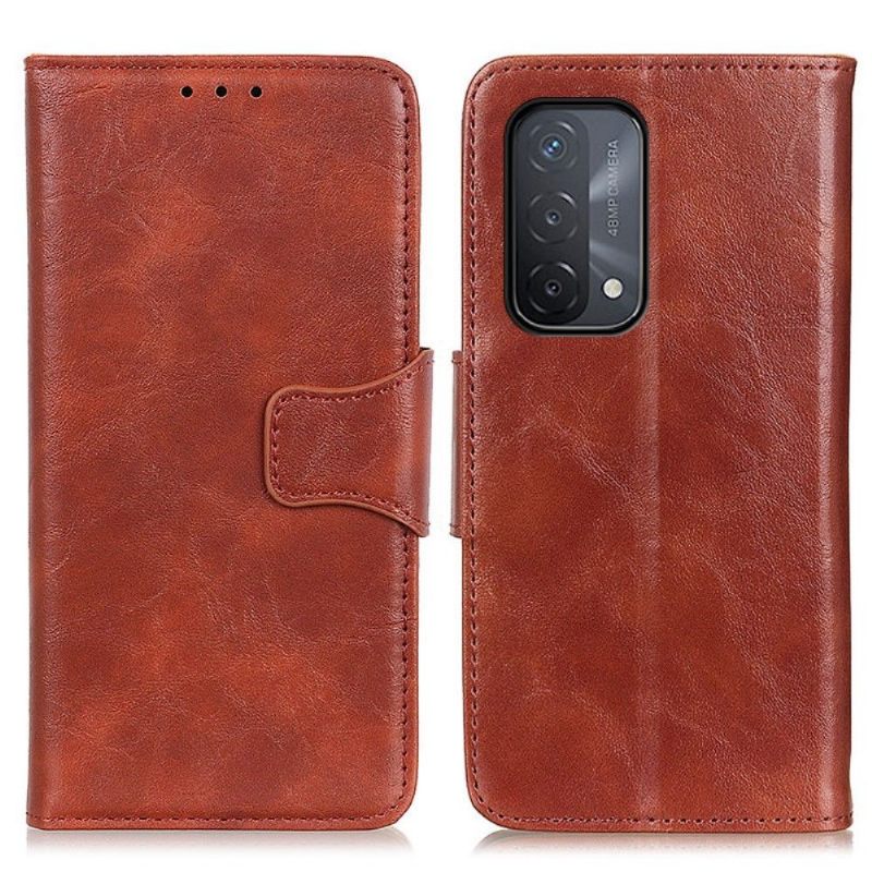 Case voor Oppo A74 5G / A54 5G Bescherming Edouard Kunstleer