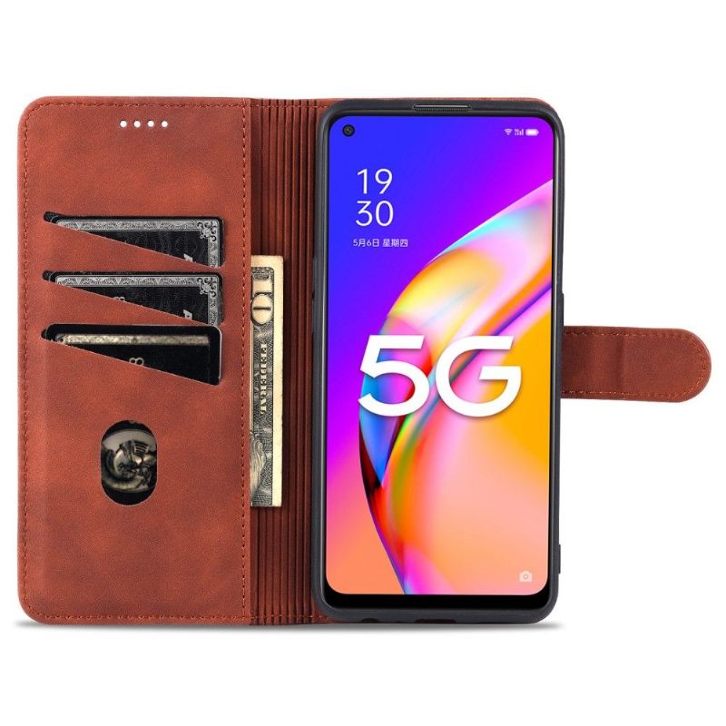 Cover voor Oppo A74 5G / A54 5G Folio-hoesje Azns-kaarthouder
